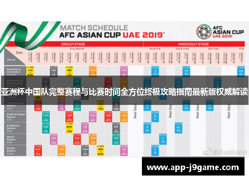 亚洲杯中国队完整赛程与比赛时间全方位终极攻略指南最新版权威解读 亚洲杯中国队完整赛程与比赛时间全方位终极攻略指南最新版权威解读